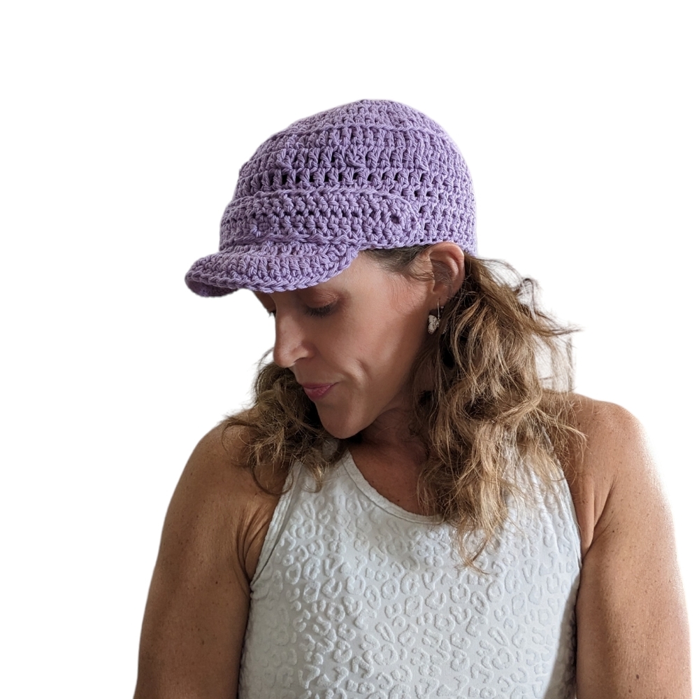 Crochet Newsboy Cap